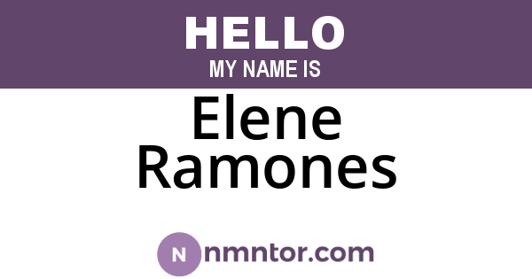 Elene Ramones