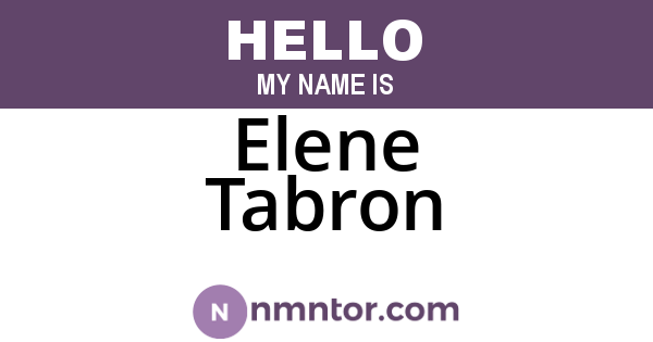 Elene Tabron
