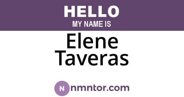 Elene Taveras
