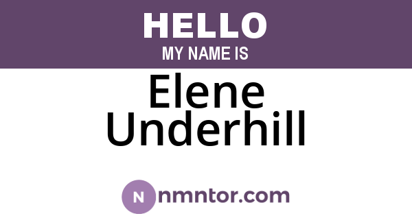 Elene Underhill