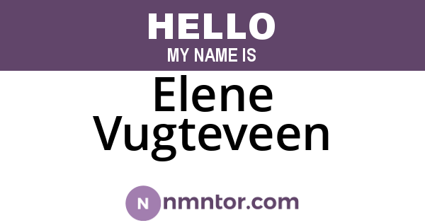 Elene Vugteveen