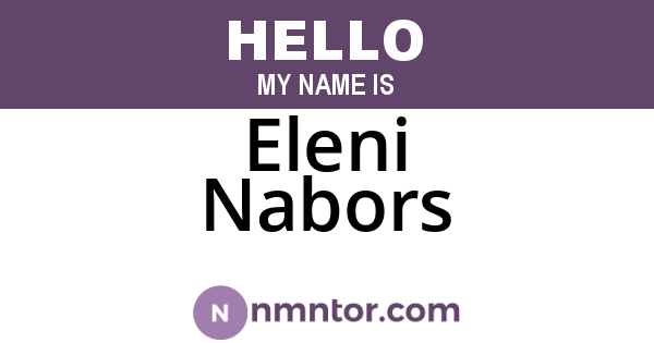 Eleni Nabors