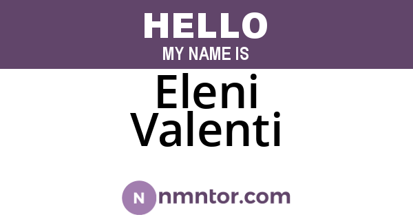 Eleni Valenti