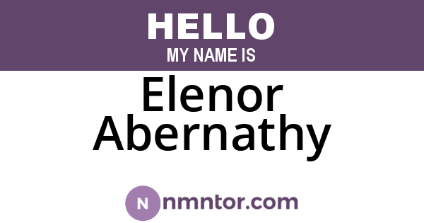 Elenor Abernathy