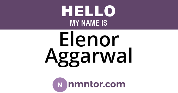 Elenor Aggarwal