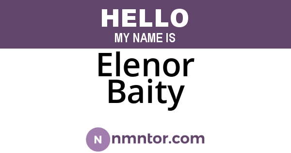 Elenor Baity
