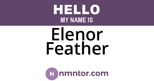 Elenor Feather