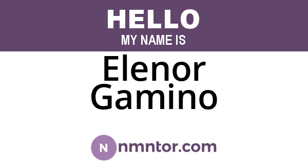 Elenor Gamino