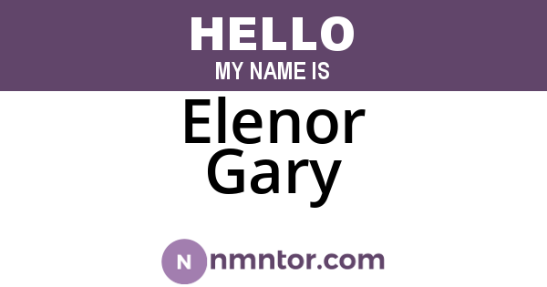 Elenor Gary