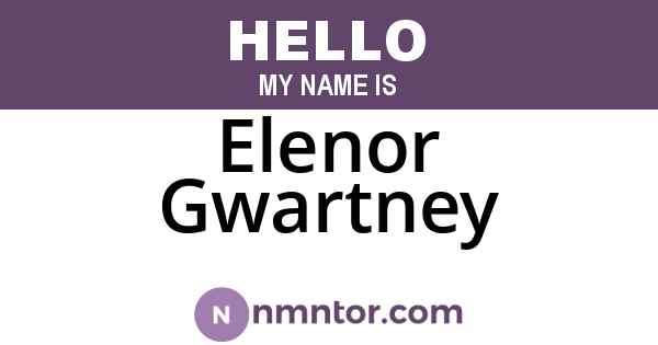 Elenor Gwartney