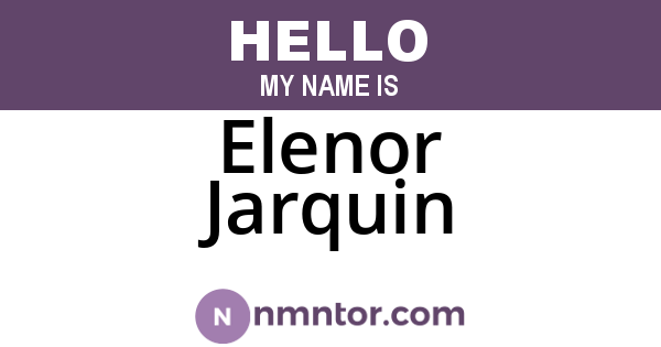 Elenor Jarquin