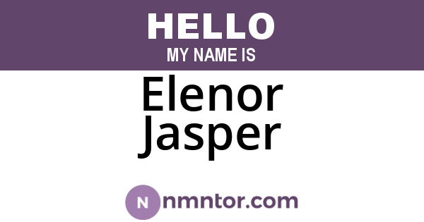 Elenor Jasper