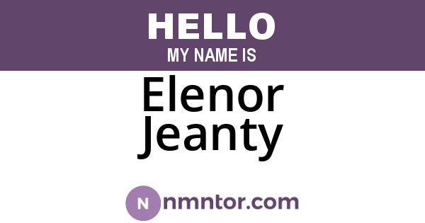 Elenor Jeanty