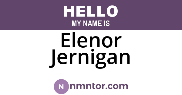 Elenor Jernigan