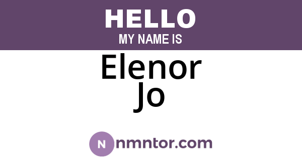 Elenor Jo