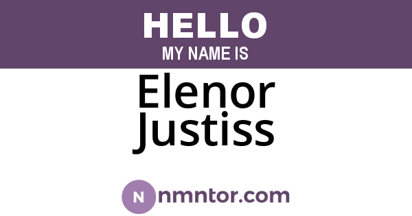 Elenor Justiss