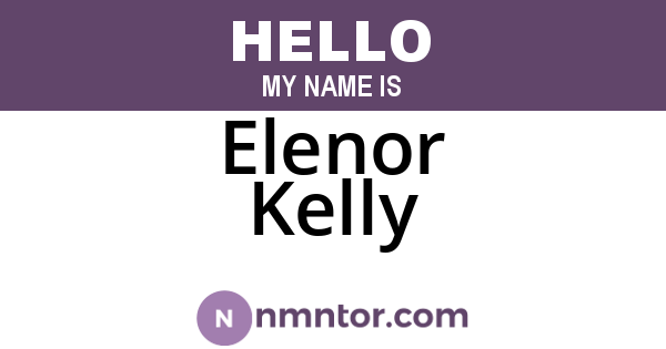 Elenor Kelly