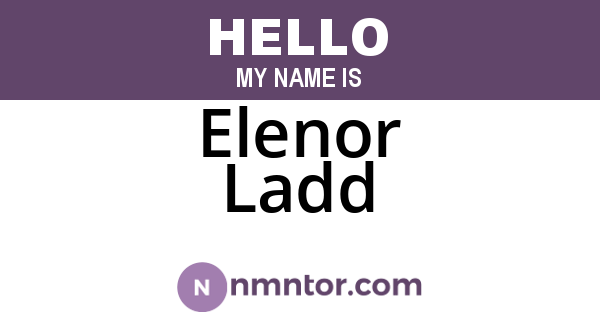 Elenor Ladd