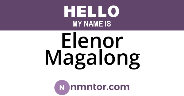 Elenor Magalong
