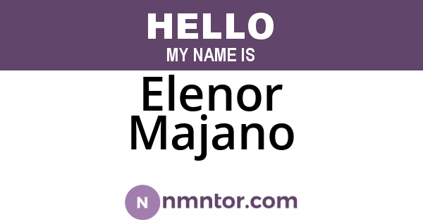 Elenor Majano