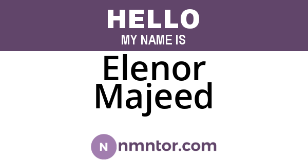 Elenor Majeed