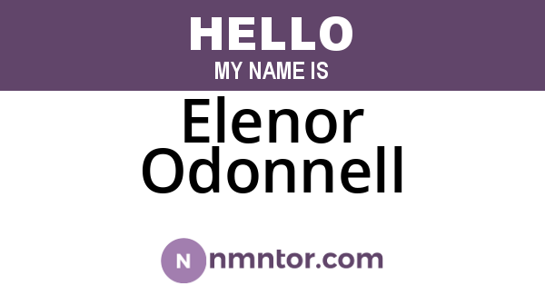 Elenor Odonnell