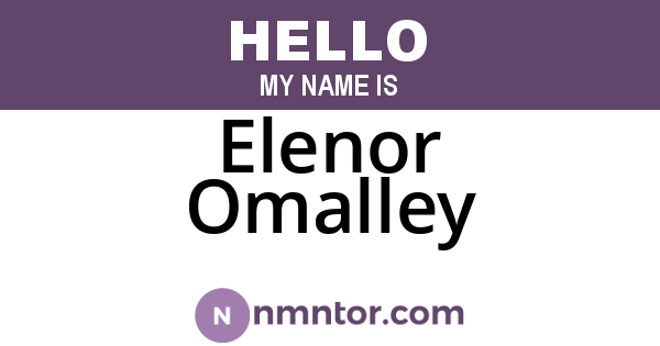 Elenor Omalley