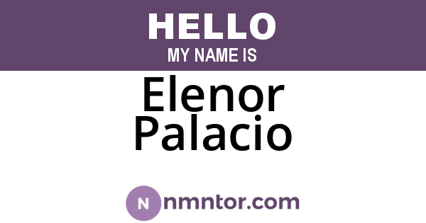 Elenor Palacio