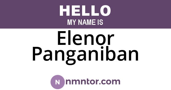 Elenor Panganiban