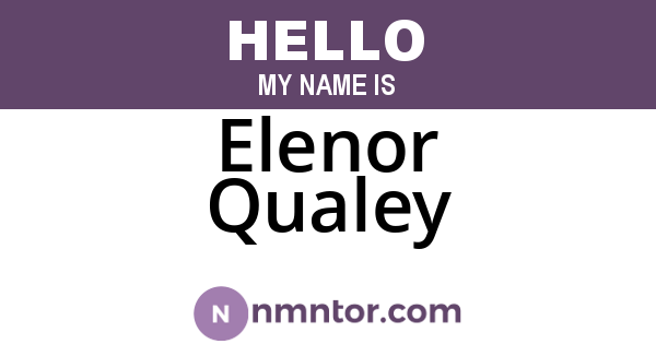 Elenor Qualey