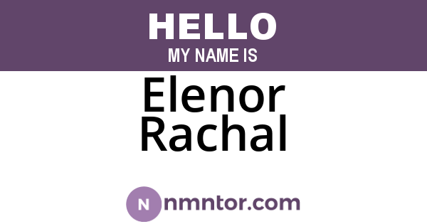 Elenor Rachal