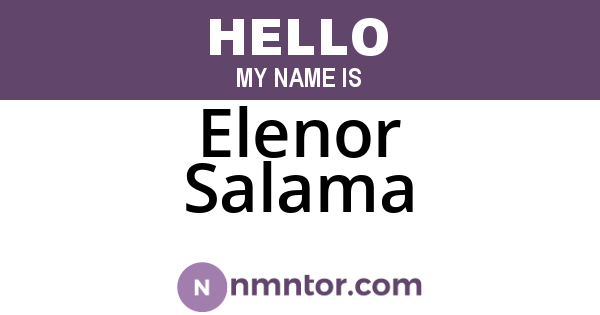 Elenor Salama