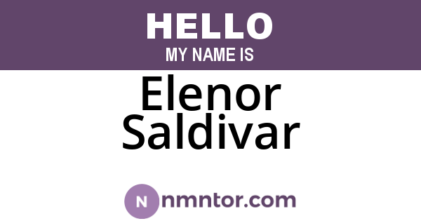 Elenor Saldivar