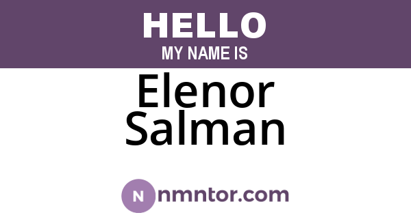 Elenor Salman