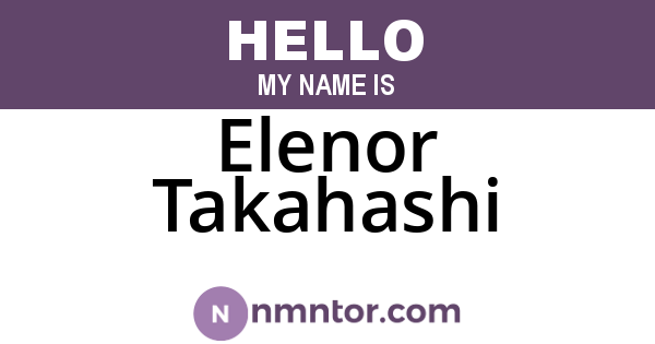 Elenor Takahashi