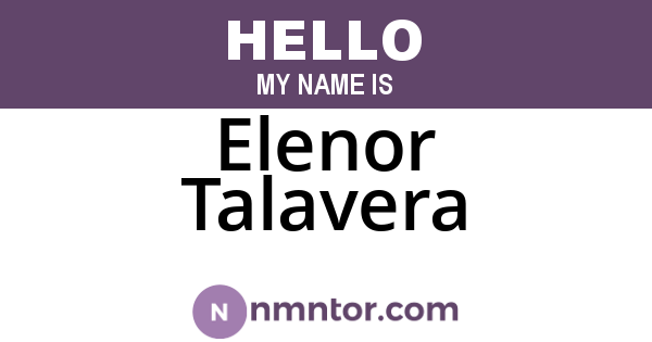 Elenor Talavera