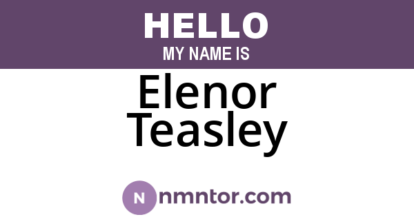 Elenor Teasley