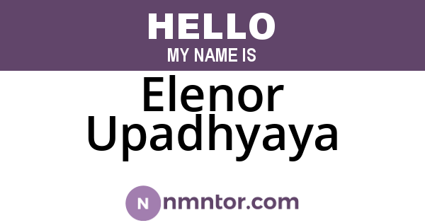 Elenor Upadhyaya