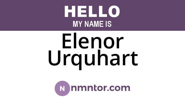 Elenor Urquhart