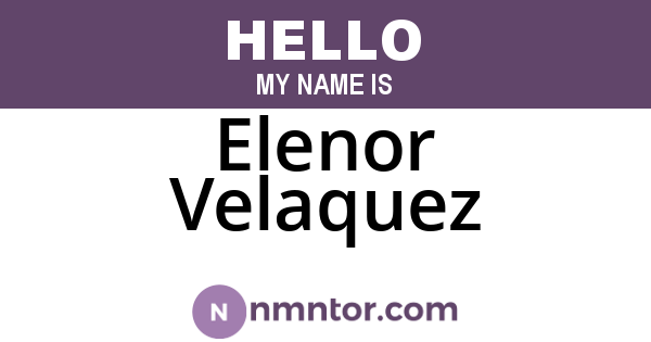 Elenor Velaquez