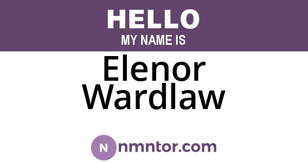 Elenor Wardlaw