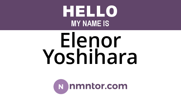 Elenor Yoshihara