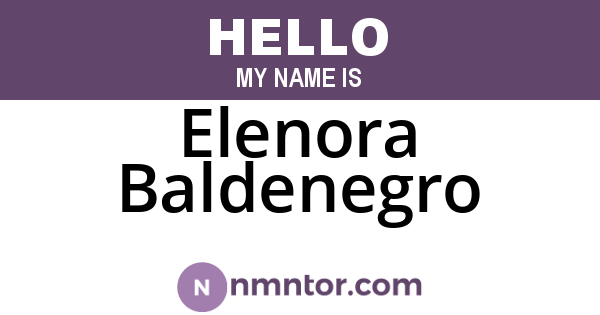 Elenora Baldenegro