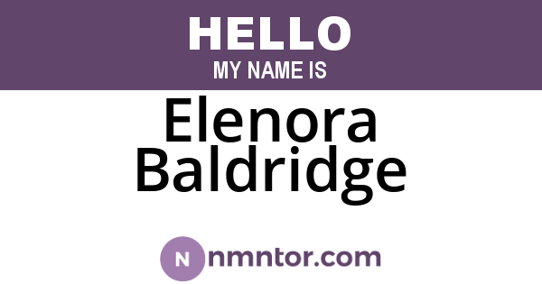 Elenora Baldridge