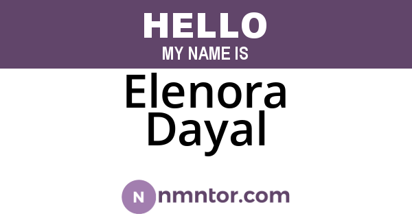 Elenora Dayal
