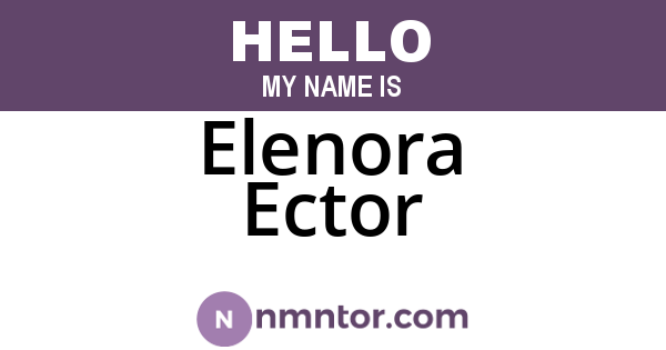 Elenora Ector