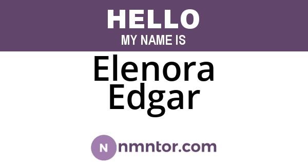 Elenora Edgar