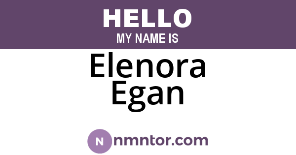 Elenora Egan