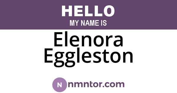 Elenora Eggleston