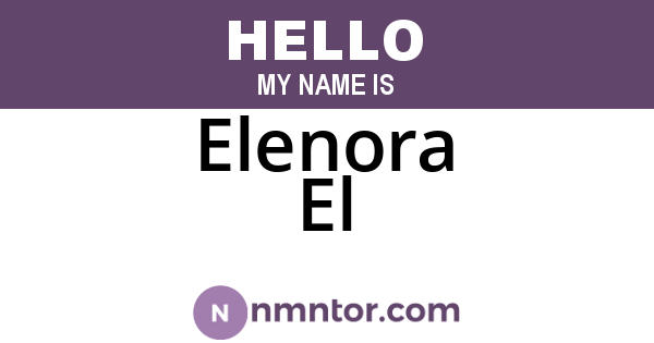 Elenora El